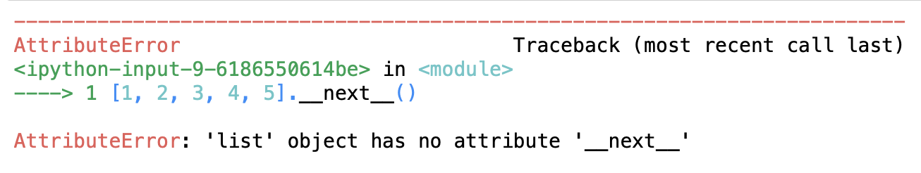 no attribute